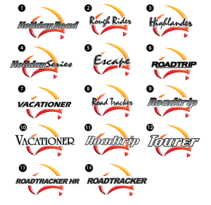 VACATIONER MODEL NAME LOGOS