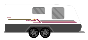 WINDSOR SUNCHASER CARAVAN STICKERS