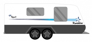ROADSTAR GT SPORT STRAIGHT STAR CARAVAN STICKERS