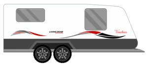 LIVING EDGE 2015 VENETIAN CARAVAN STICKERS