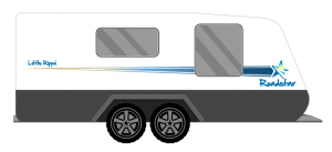 ROADSTAR LITTLE RIPPA STRAIGHT STAR CARAVAN STICKERS