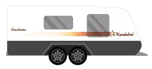 ROADSTAR VACATIONER WAVY CARAVAN STICKERS