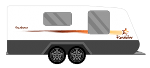 ROADSTAR VACATIONER STRAIGHT STAR CARAVAN STICKERS