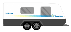 ROADSTAR LITTLE RIPPA WAVY CARAVAN STICKERS