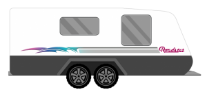 ROADSTAR GRADIENT CARAVAN STICKERS