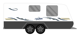 WINDSOR ROYALE CHECK CARAVAN STICKERS