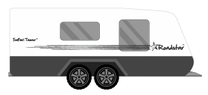 ROADSTAR SAFARI TAMER WAVY CARAVAN STICKERS