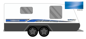 OPTION RV TORNADO 2016 CARAVAN STICKERS