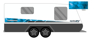 OPTION RV TORNADO 2019 CARAVAN STICKERS
