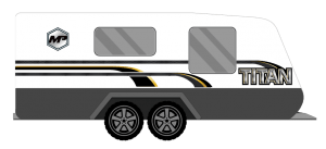 MASTERPIECE TITAN 2018 CARAVAN STICKERS