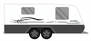 WINDSOR GENESIS GREY SWISH CARAVAN STICKERS