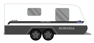 KOKODA TRIBUTE SERIES I CARAVAN STICKERS