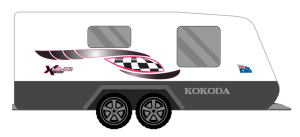 KOKODA MAJOR XTREME CARAVAN STICKERS