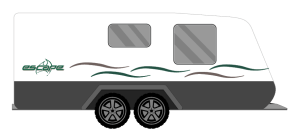 WINDSOR ESCAPE SWISHES CARAVAN STICKERS