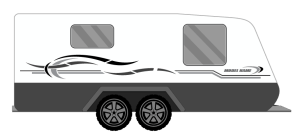 WINDSOR GREY SWISH CARAVAN STICKERS