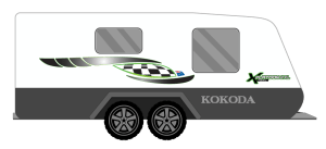 KOKODA PLATOON II XL X TRAIL CARAVAN STICKERS