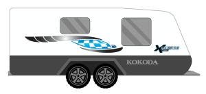 KOKODA FORCE II XTRAIL CARAVAN STICKERS