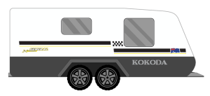 KOKODA GENERAL XTREME CARAVAN STICKERS
