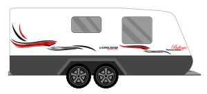 LIVING EDGE 2107 BELLAGIO PREMIUM EDITION CARAVAN STICKERS