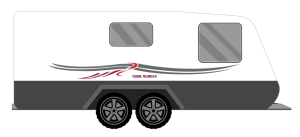 COROMAL LONG SWISH CARAVAN STICKERS