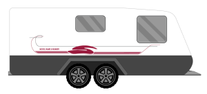 COROMAL S WITH PINSTRIPE CARAVAN STICKERS