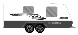 KOKODA SALUTE PLATINUM CARAVAN STICKERS