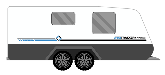LYFE RV HYBRID TRAKKER CARAVAN STICKERS - Eye Kandy Productions