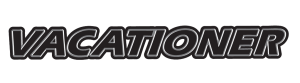 VACATIONER 2025 VACATIONER WORD LOGO CARAVAN STICKER