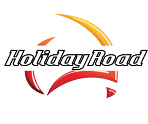VACATIONER HOLIDAY ROAD OUTLINE LOGO