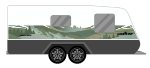 LAKESTAR FOREST STILLNESS CARAVAN STICKERS
