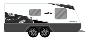 LAKESTAR INTERSTELLAR CARAVAN STICKERS