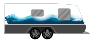 LAKESTAR COASTAL FLOW CARAVAN STICKERS