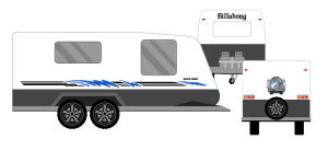 BILLABONG 6 CARAVAN STICKERS