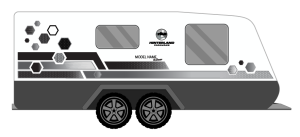 Hinterland HEXAGON 2020 Caravan Stickers